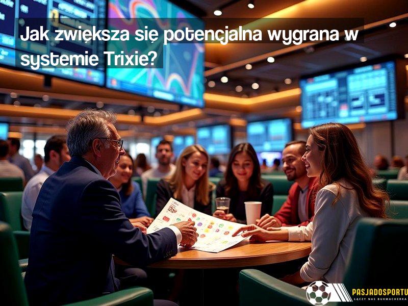 Jak zwiększa się potencjalna wygrana w systemie Trixie?