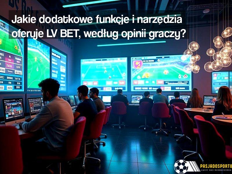 Jakie dodatkowe funkcje i narzędzia oferuje LV BET, według opinii graczy?